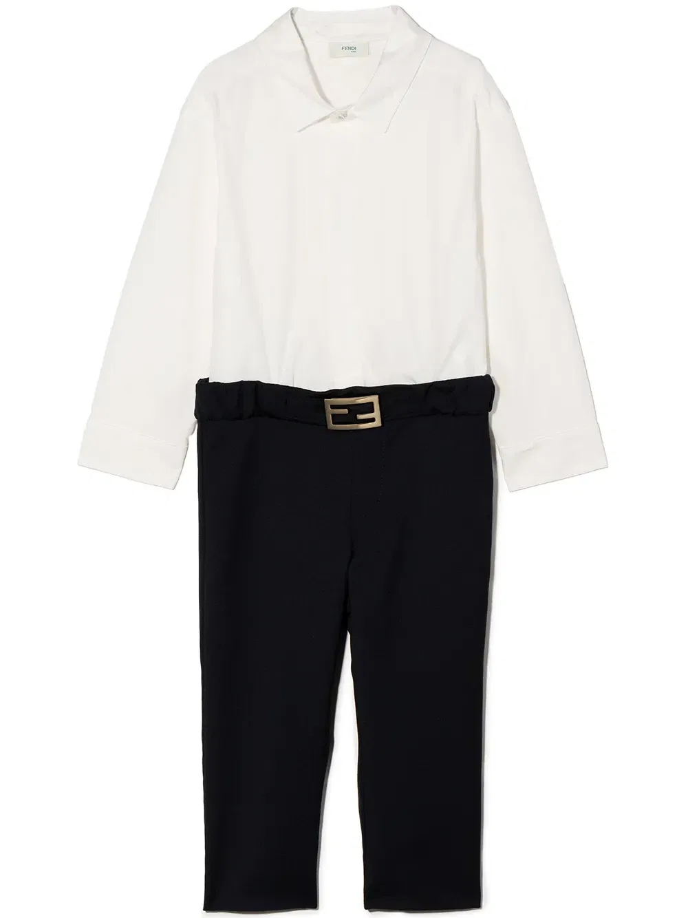 Комплект из рубашки и брюк Fendi Kids, синий