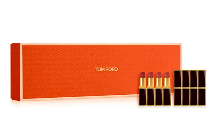 TOM FORD Набор помад в черных тюбиках для женщин, "Slim Black Pipe" Fall Winter Celebrity 4 Colors — фото 3