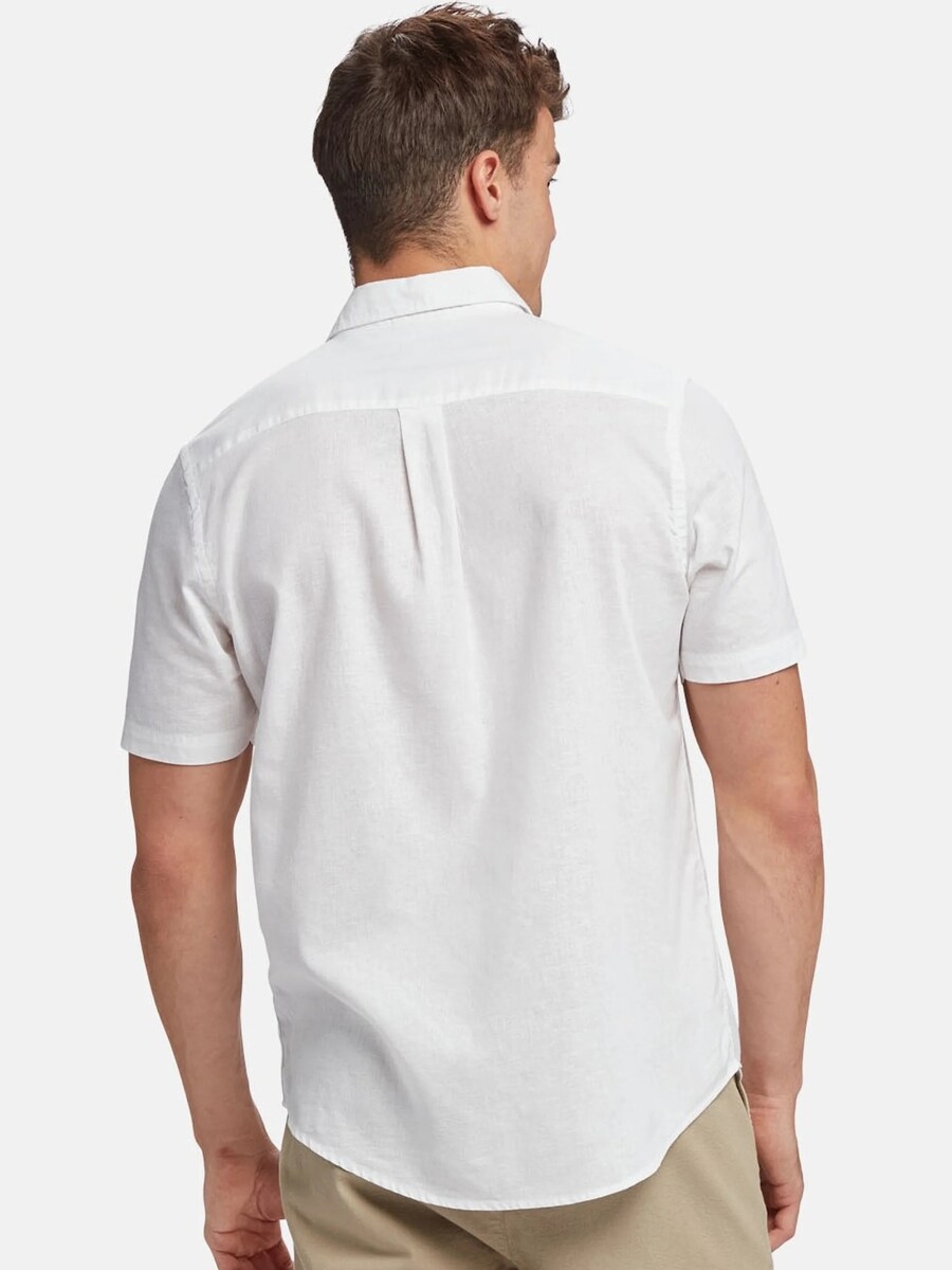Рубашка на пуговицах классического кроя U.S. POLO ASSN. Flori, белый — фото 4