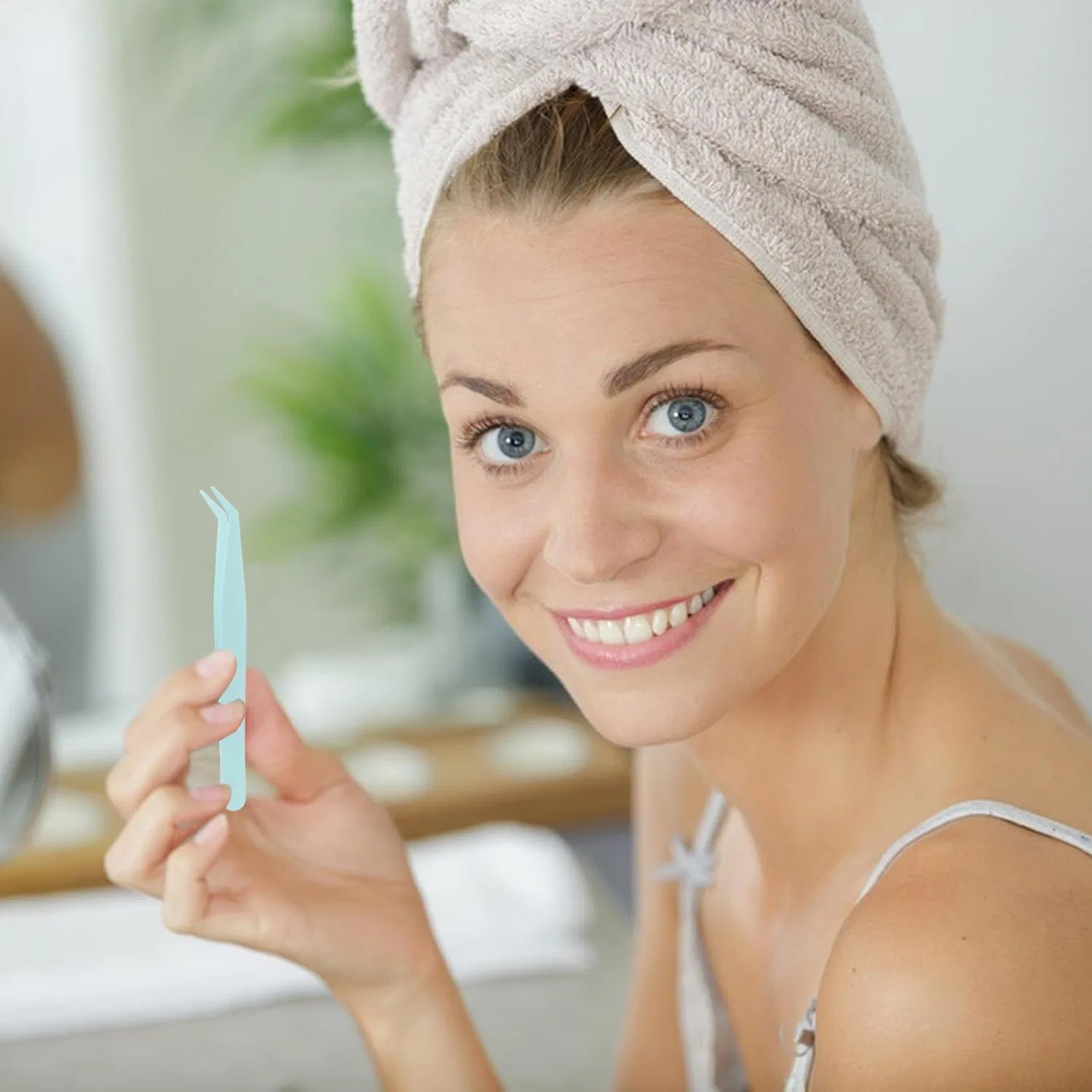 Пинцет для ресниц Precision Lash Grabber Generic, синий — фото 2