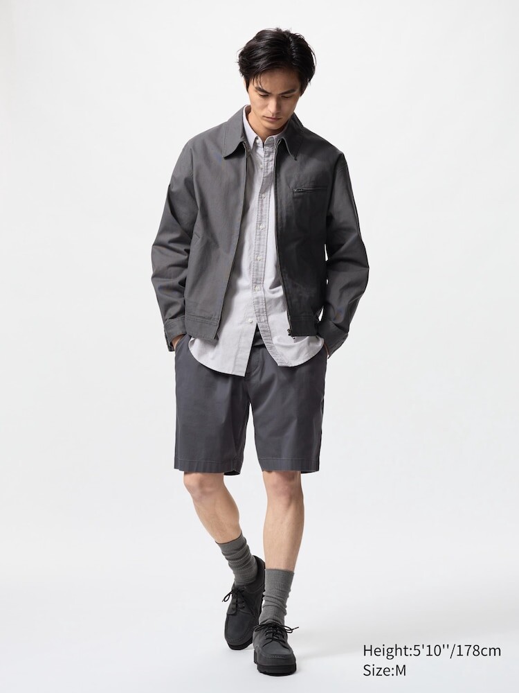 

Легкие эластичные шорты Uniqlo, цвет 08 серый