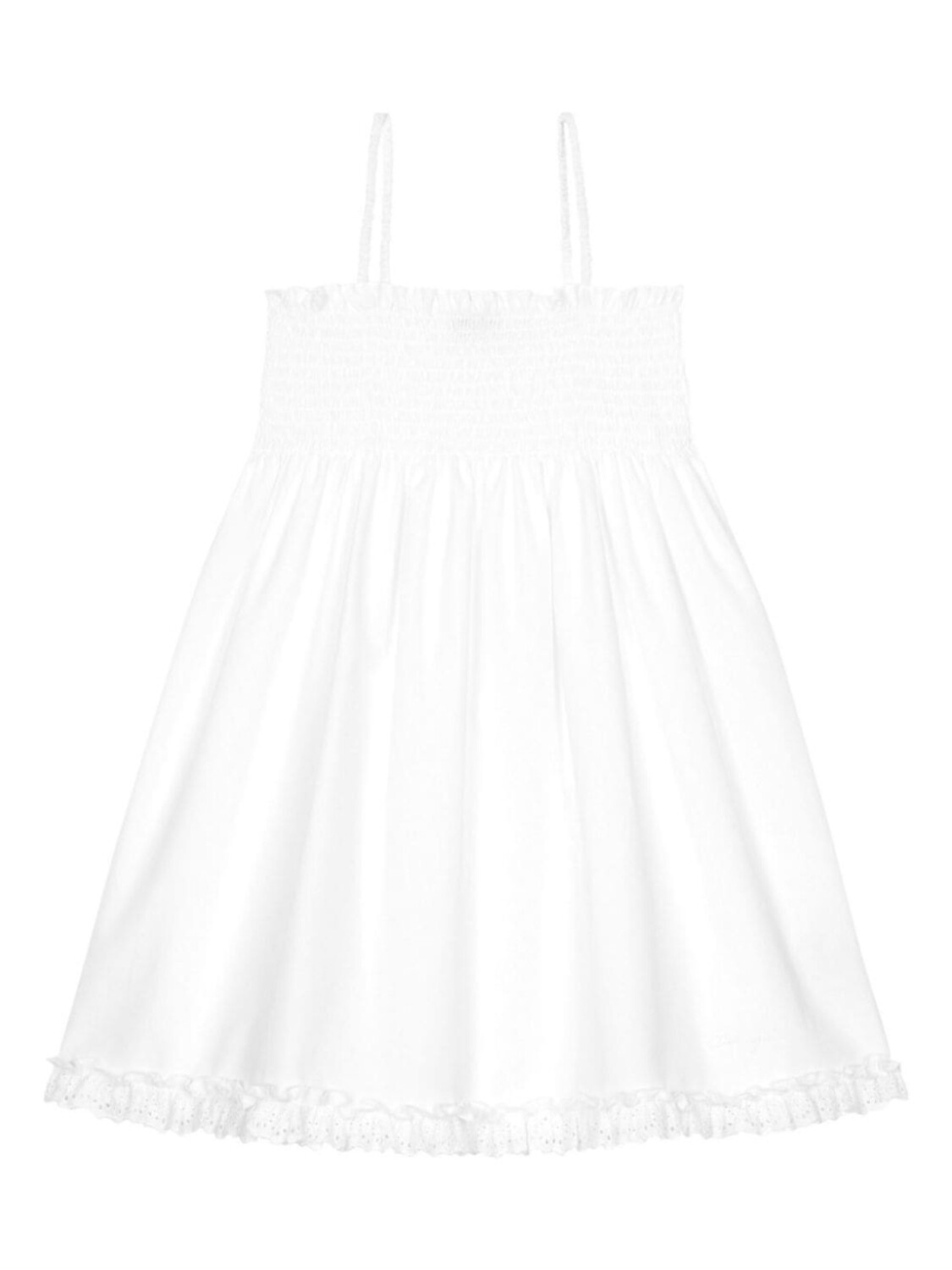 

Dolce & Gabbana Kids платье без рукавов с английской вышивкой, белый