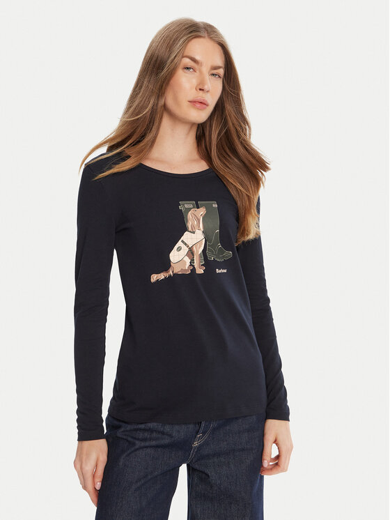 

Блузка regular fit Hedley Ls LTS0684NY73 Barbour, синий