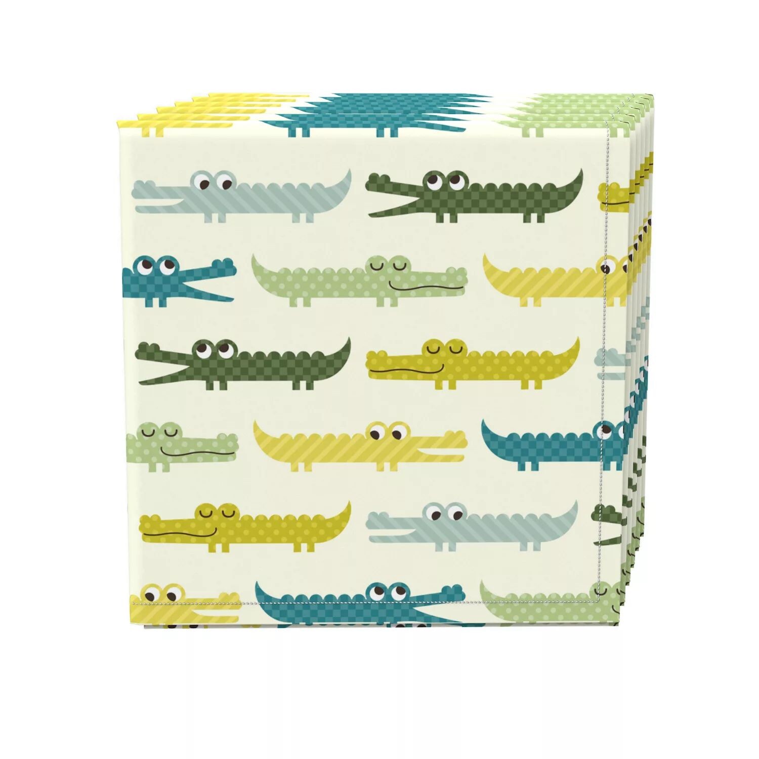 

Набор салфеток, 100 % полиэстер, набор из 4 шт., 18x18 дюймов, Funny Gators