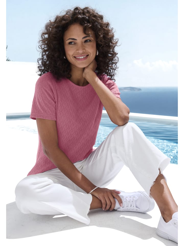 

Рубашка с короткими рукавами ягодного цвета Vivance