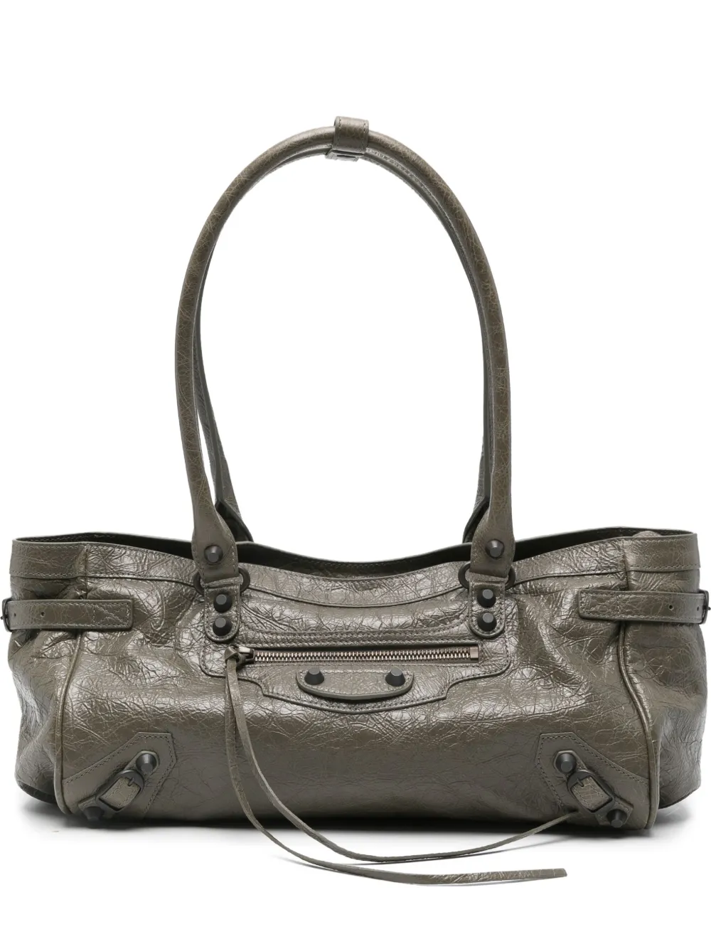 

Кожаная сумка с верхней ручкой на плечо Balenciaga, зеленый