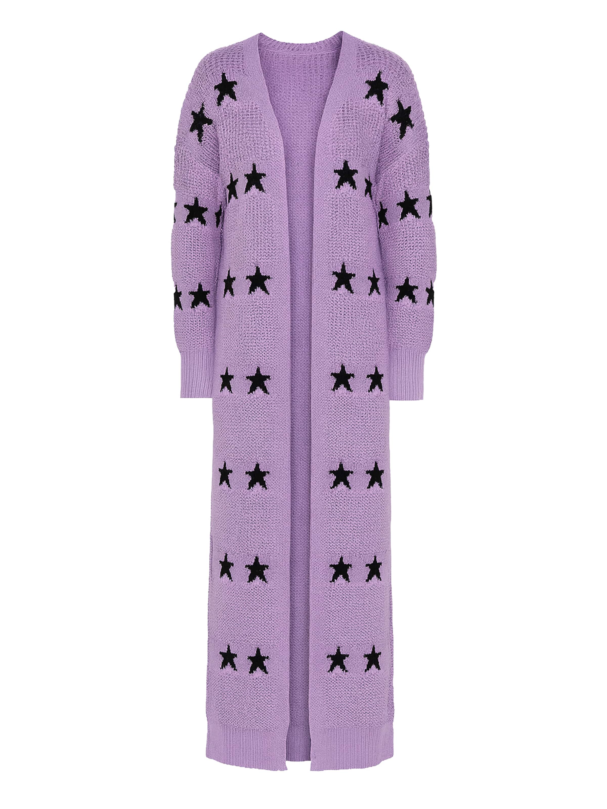 

Elara Вязаное пальто в фиолетовом цвете