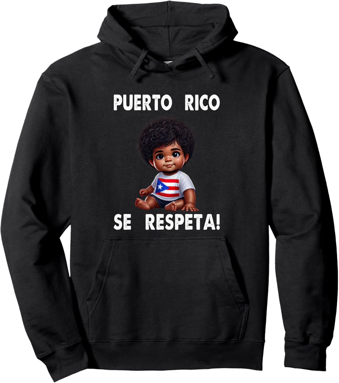 

Худи с надписью «Puerto Rico Se Respeta Bolicua Flag Baby Protest Hoodie», черное, размер S Puerto Rico Se Respeta Collection, More Here