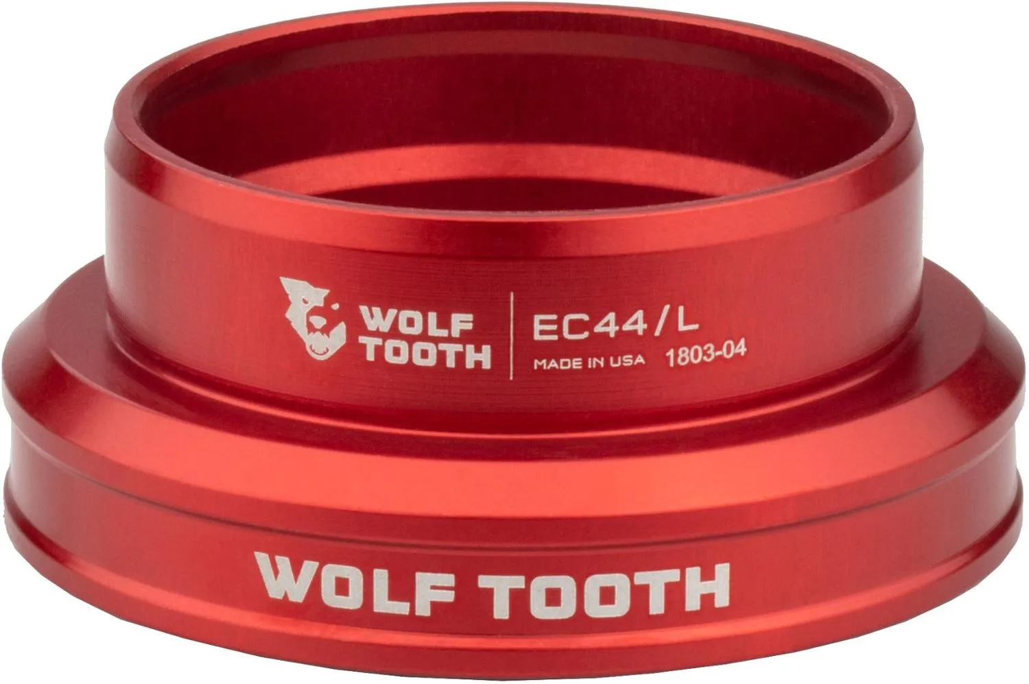 

Премиальный нижний рулевой стакан EC44/40 Wolf Tooth Components, Red