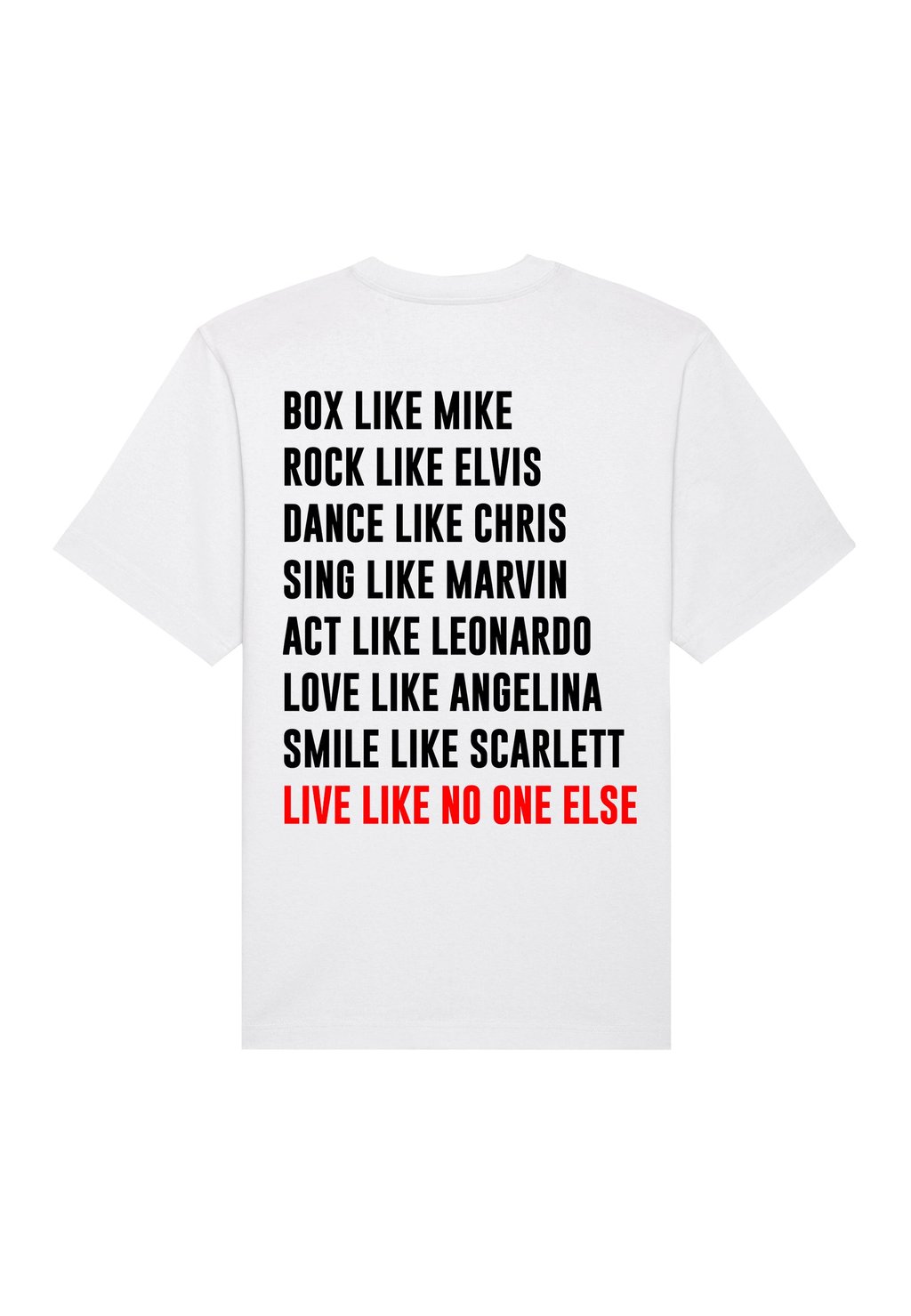 

Футболка с принтом LIVE LIKE NONE BACK HEAVYWEIGHT Mira Paris, белый