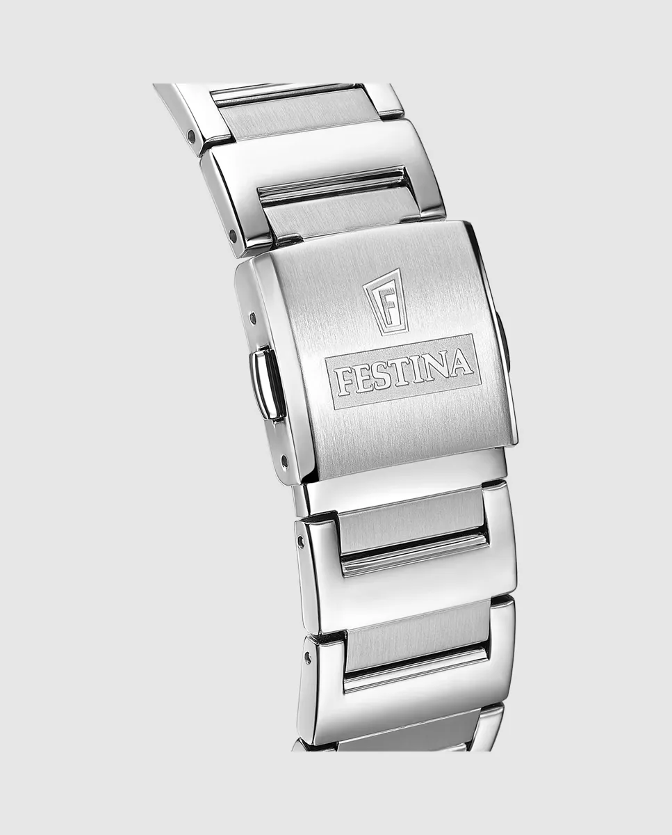 

Мужские часы F20677/3 On The Square из серебристой стали Festina, серебряный