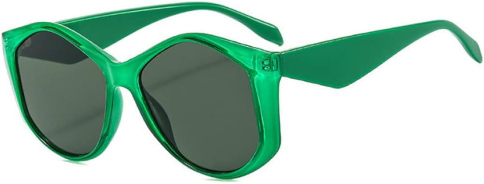 

Солнцезащитные очки неправильной формы для женщин, большие солнцезащитные очки для женщин и мужчин в стиле панк, очки с защитой от УФ-излучения UV400 LANGSER, C4green-green