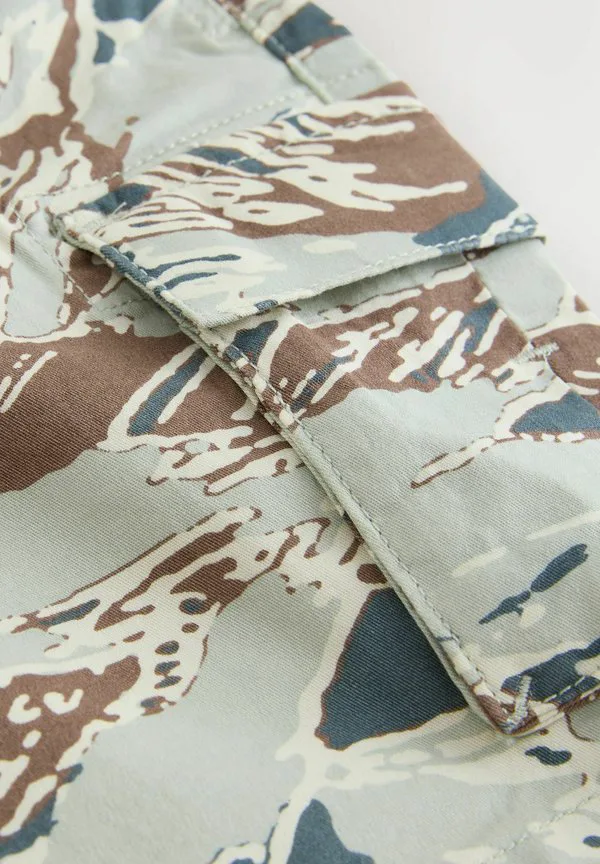 Брюки-Карго стандартного кроя Next, Khaki Camo — фото 3