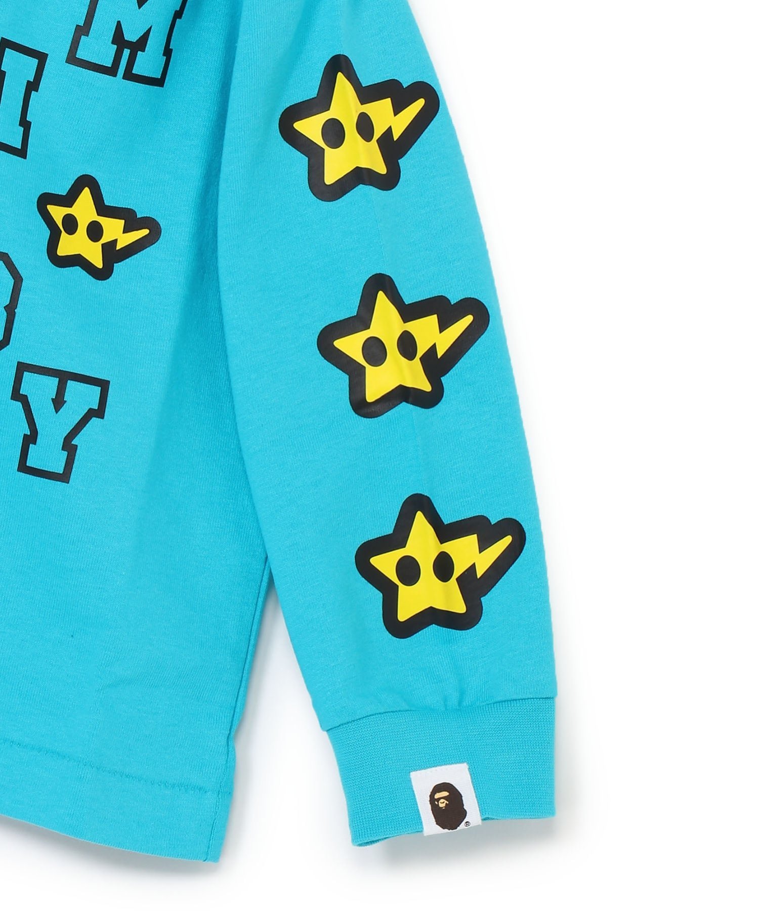Футболка MILOGRAM STA LS TEE A Bathing Ape, BLUE — фото 4