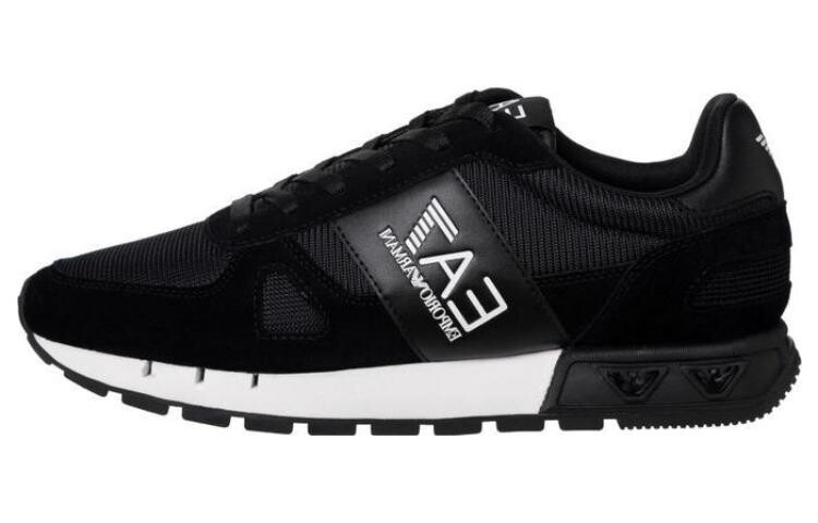 

Кроссовки Ea7 EMPORIO ARMANI Logo-print Panelled Sneakers, черный