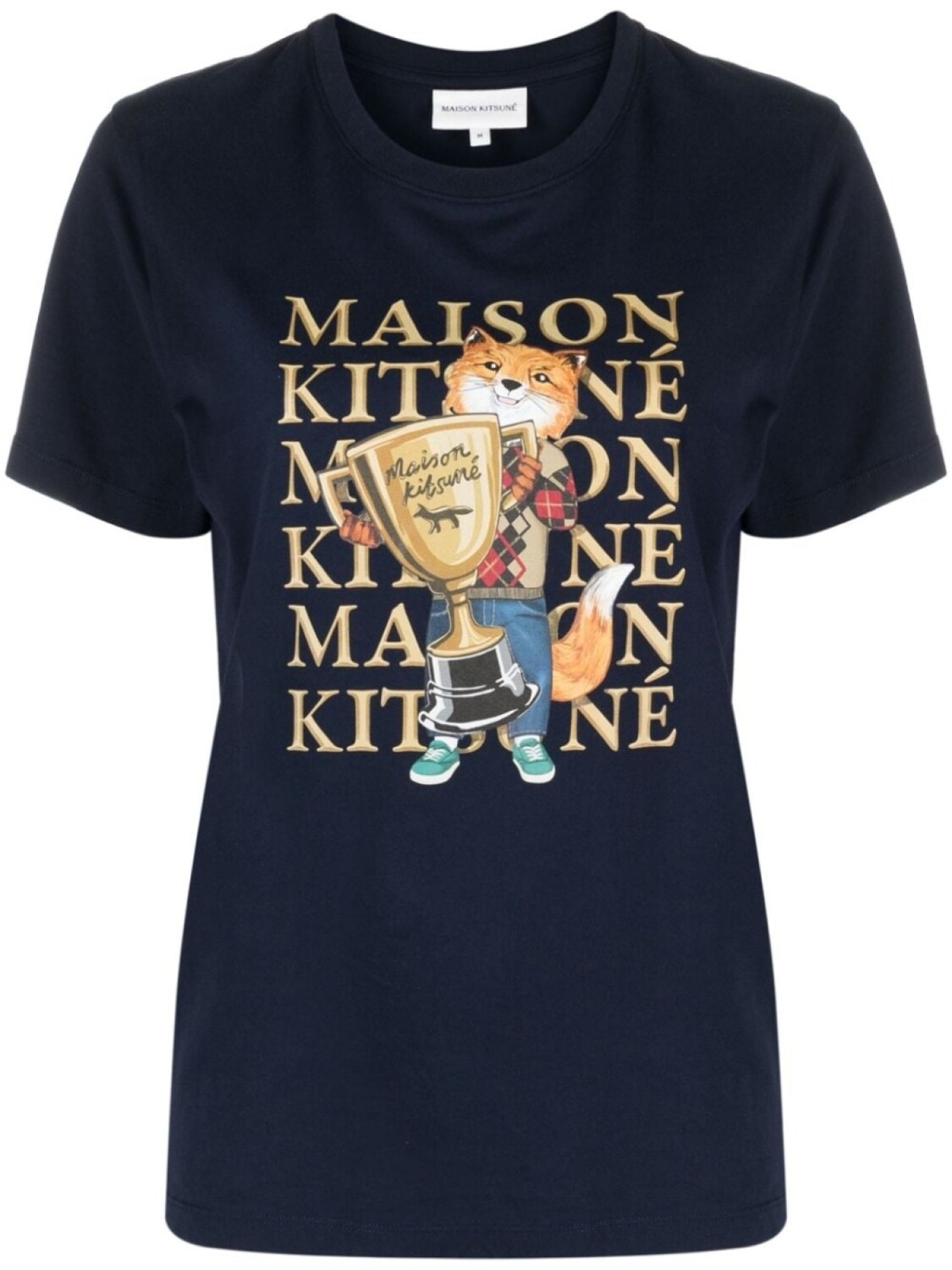

Maison Kitsuné футболка Fox Champion, синий