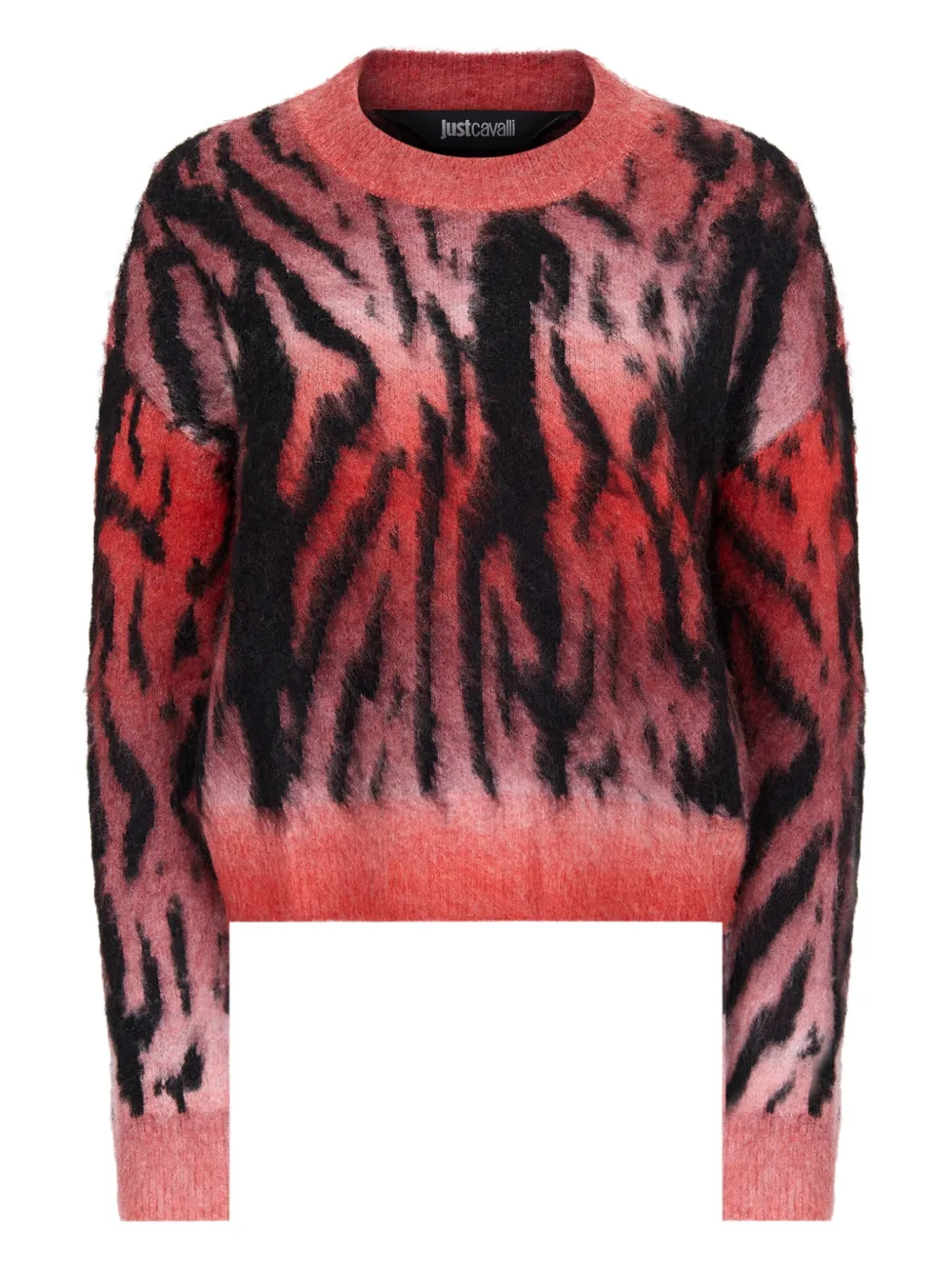 

Свитер с тигровым принтом Just Cavalli, красный