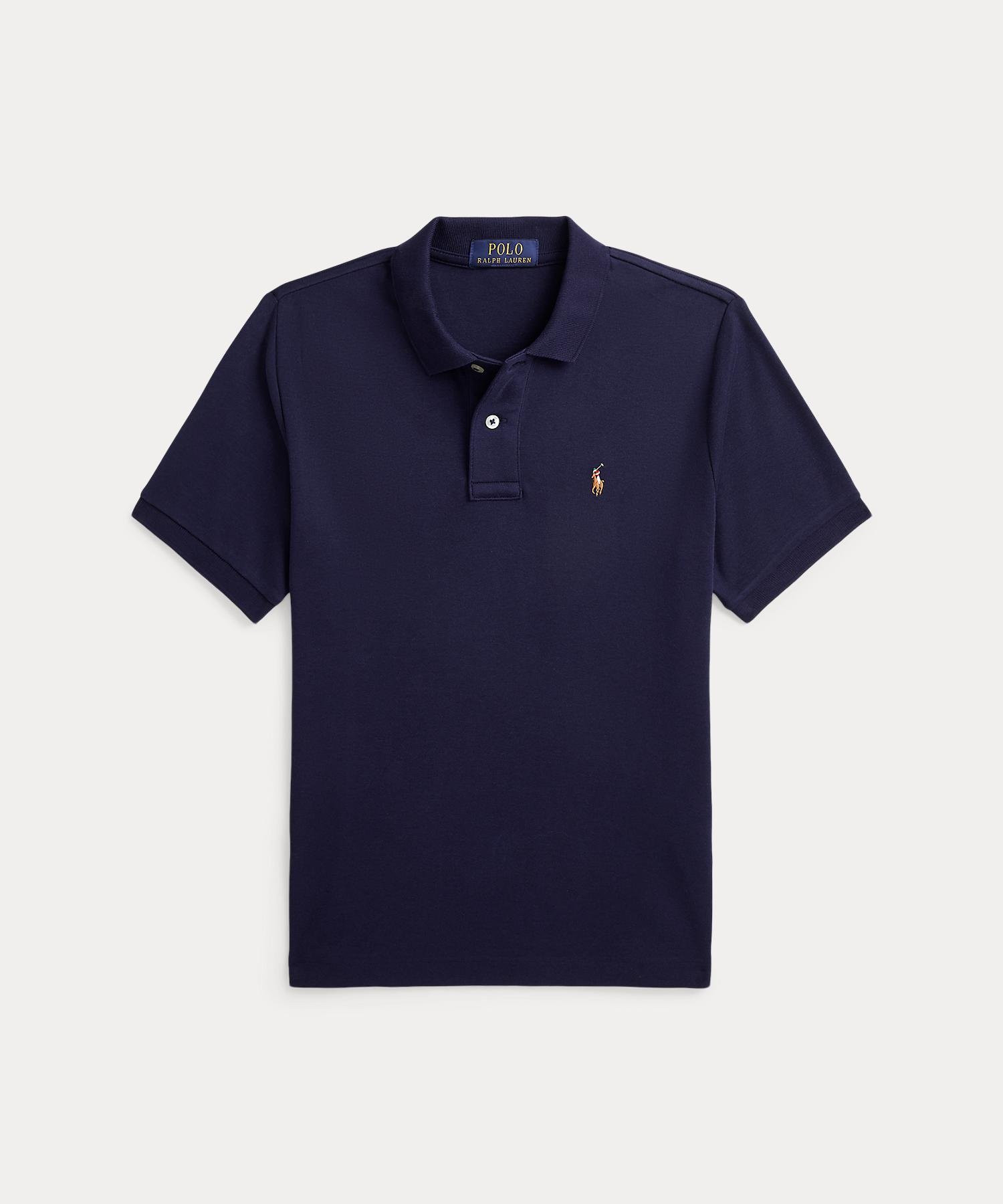 Мягкая хлопковая рубашка-поло (для мальчиков от 8 до 20 лет) Polo Ralph Lauren, 410 Navy
