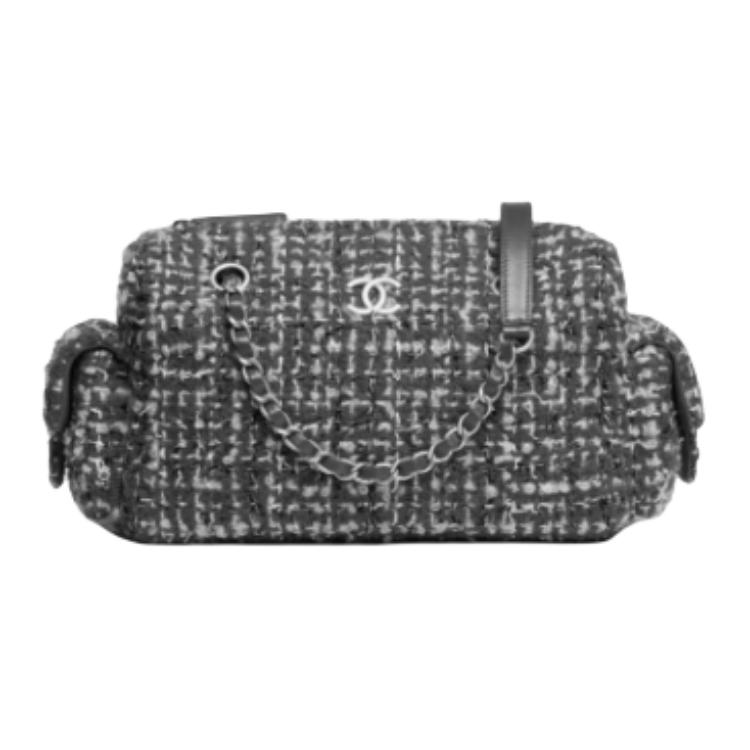 CHANEL Кожаная сумка через плечо из коровьей кожи маленькая женская темно-коричневая — фото 2