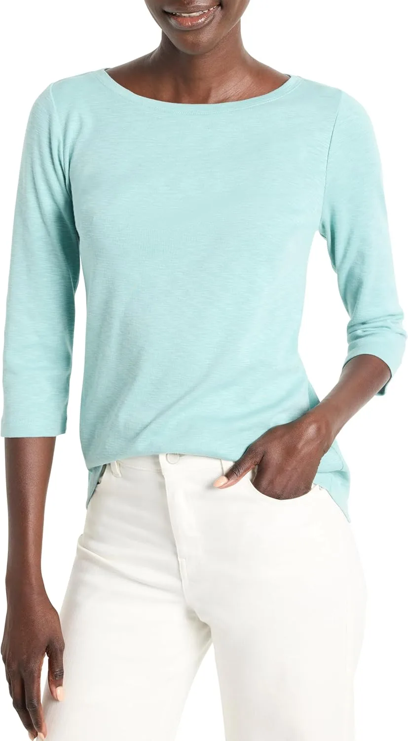 

NIC+Zoe женская футболка с 3/4 рукавом Boat