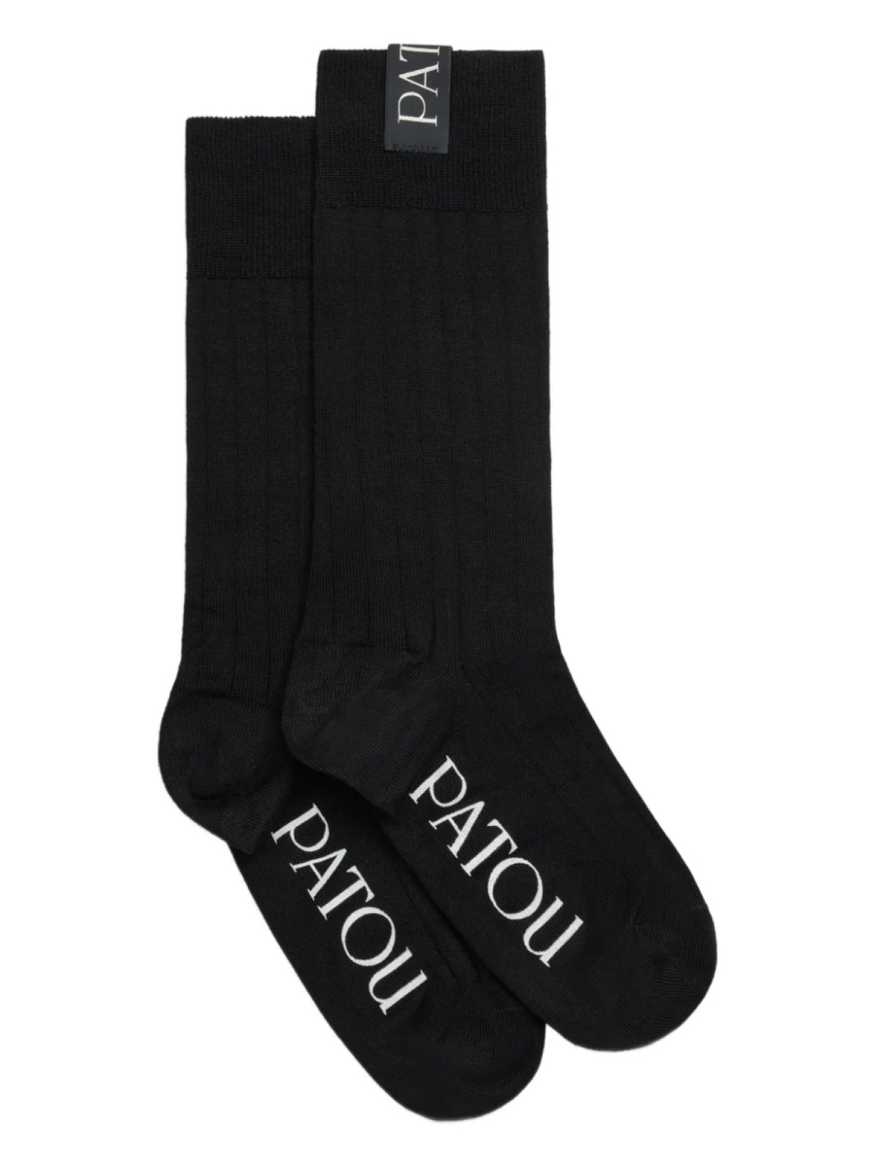 

Patou носки в рубчик, черный