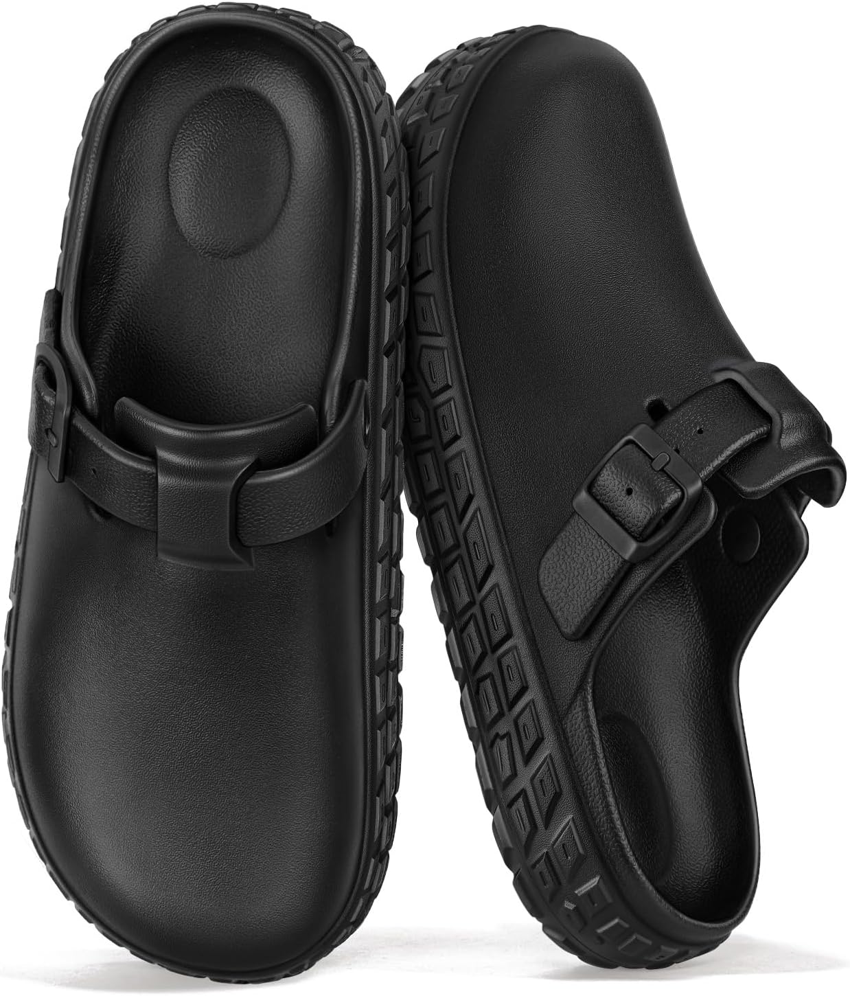 

Сабо для женщин BULLIANT, удобные шлепанцы-мюли унисекс с амортизирующей поддержкой, легкие EVA, противоскользящие, регулируемый размер, черный