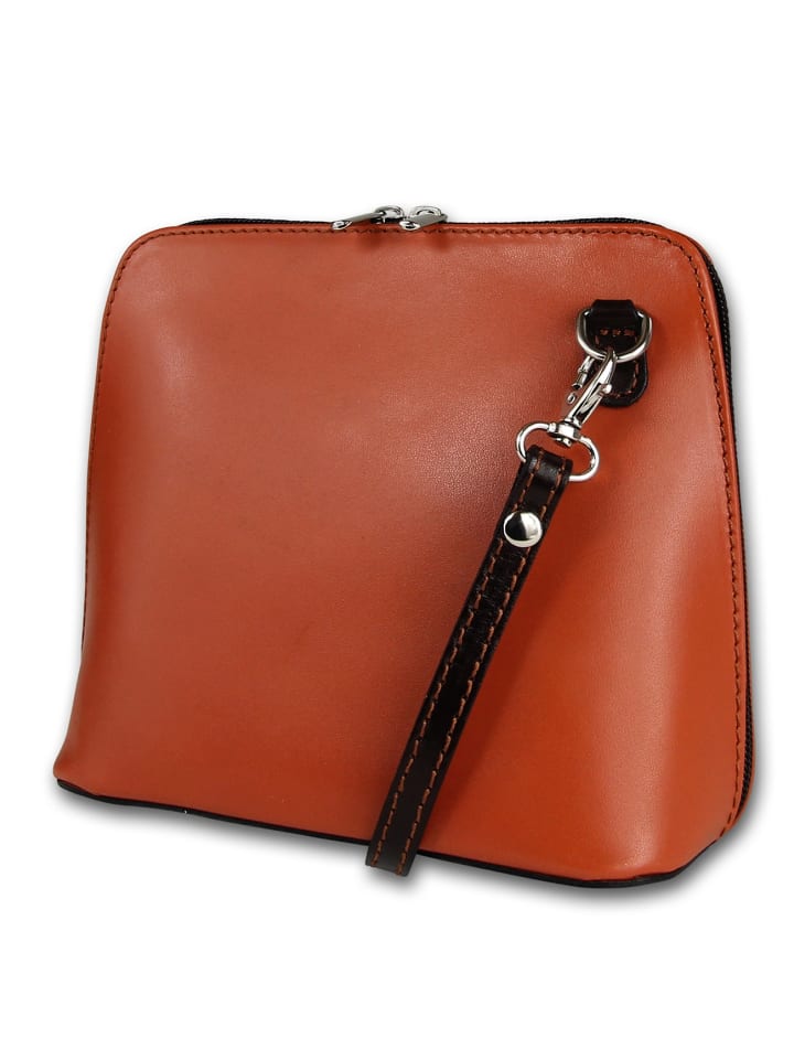 

Кожаная сумка через плечо Toscanto, коньячно-коричневого цвета, около 17 см Toscanto