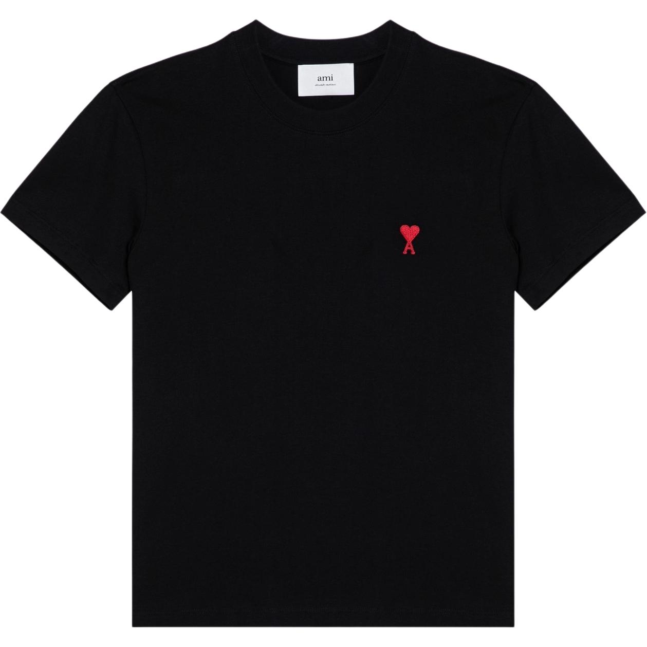 

Футболка Ami Paris Small Red Ami De Coeur AMIPARIS, черная