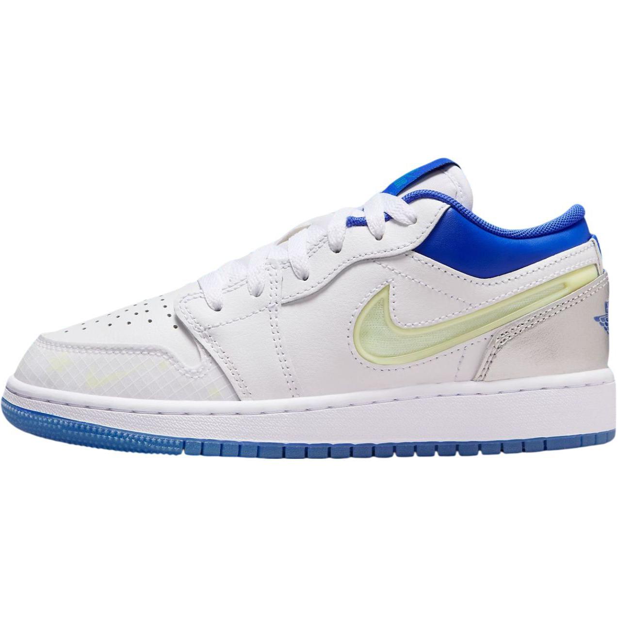 

Jordan Air 1 устойчивые к истиранию низкие детские скейтбординг кроссовки White