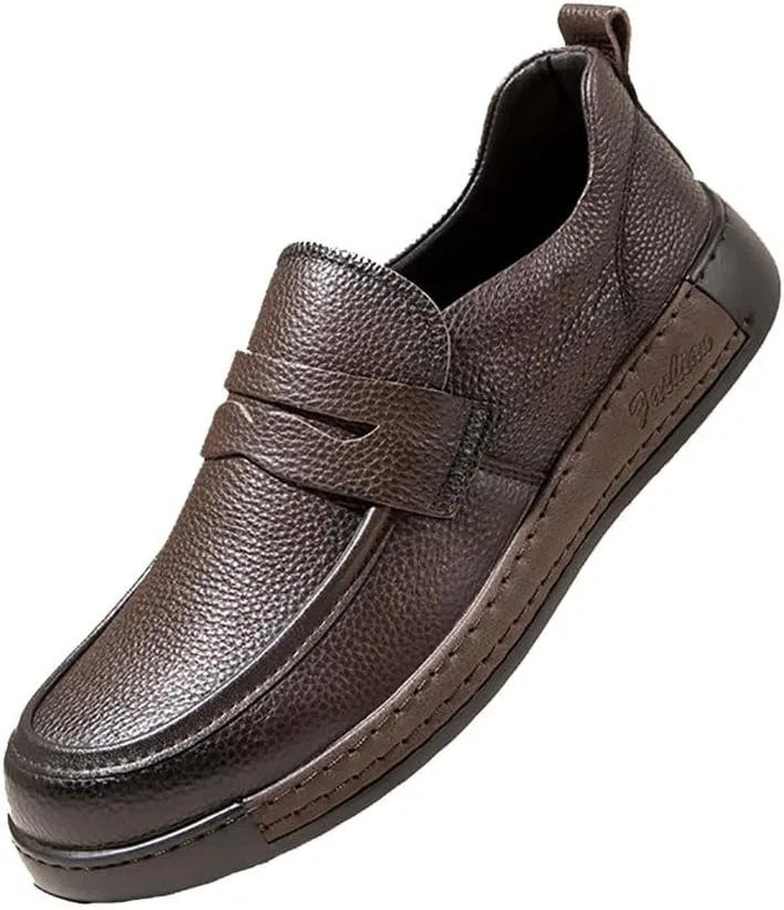 Лоферы мужские повседневные ретро Brown JHYUUKAU