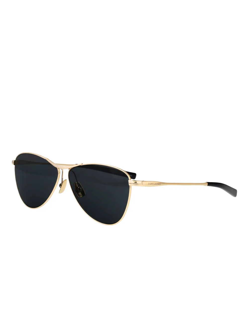 Солнцезащитные очки в авиаторской оправе VESPER Saint Laurent, золотистый — фото 2