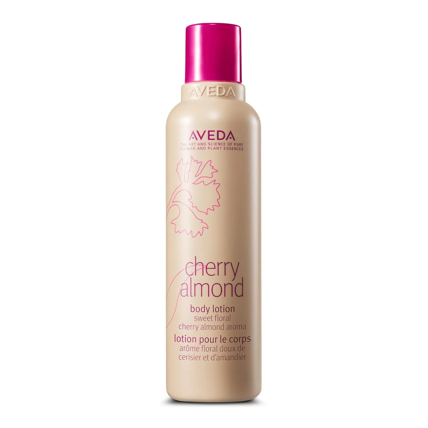 Aveda Cherry Almond Body Lotion с маслом сладкого миндаля и экстрактом сакуры, сладкий цветочный аромат тонизирующих бобов, сертифицированных органических апельсина и иланг-иланга, 98% натуральных ингредиентов*, 200 мл, orange