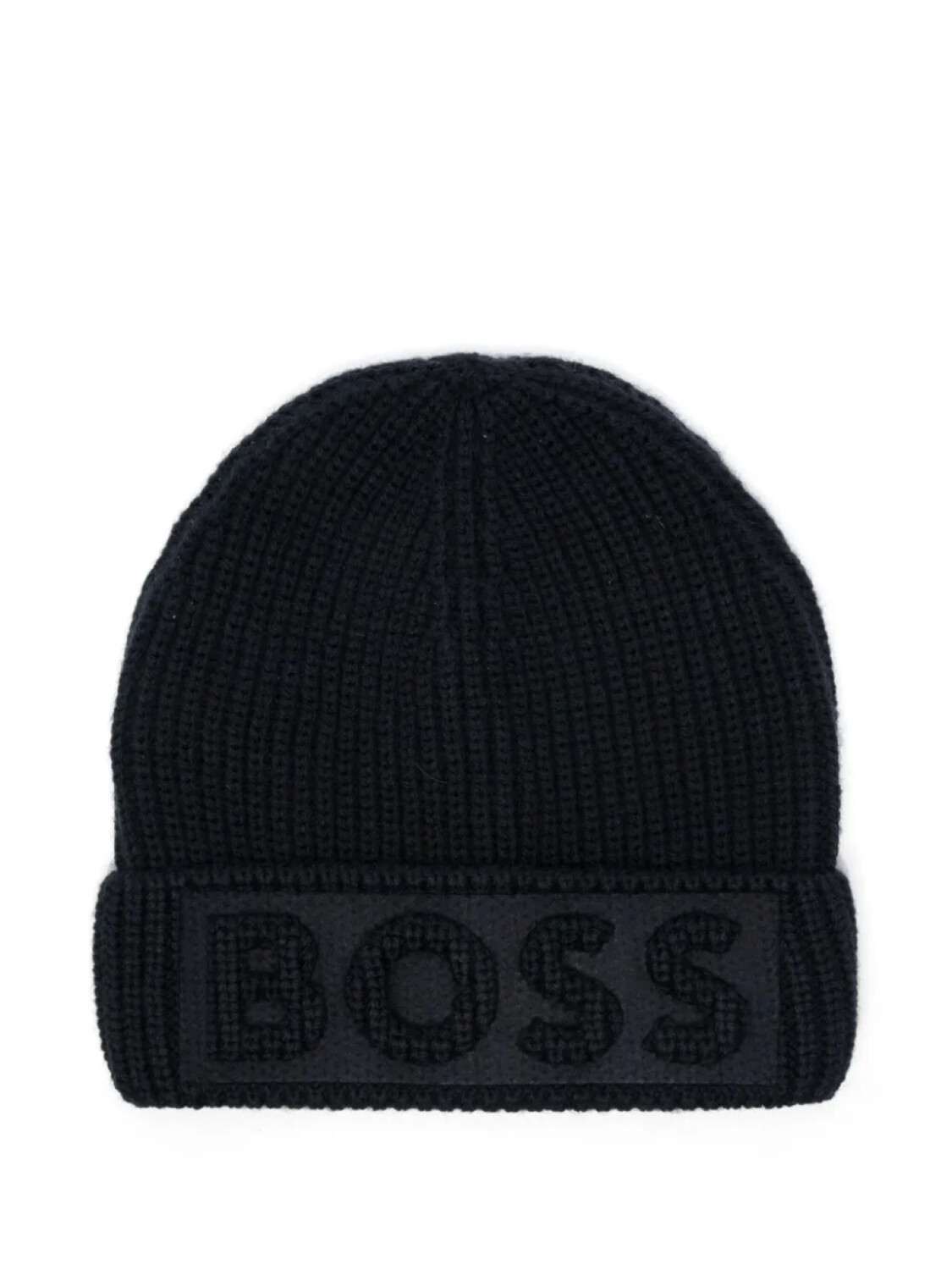 

BOSS Kidswear шапка бини с тисненым логотипом, синий