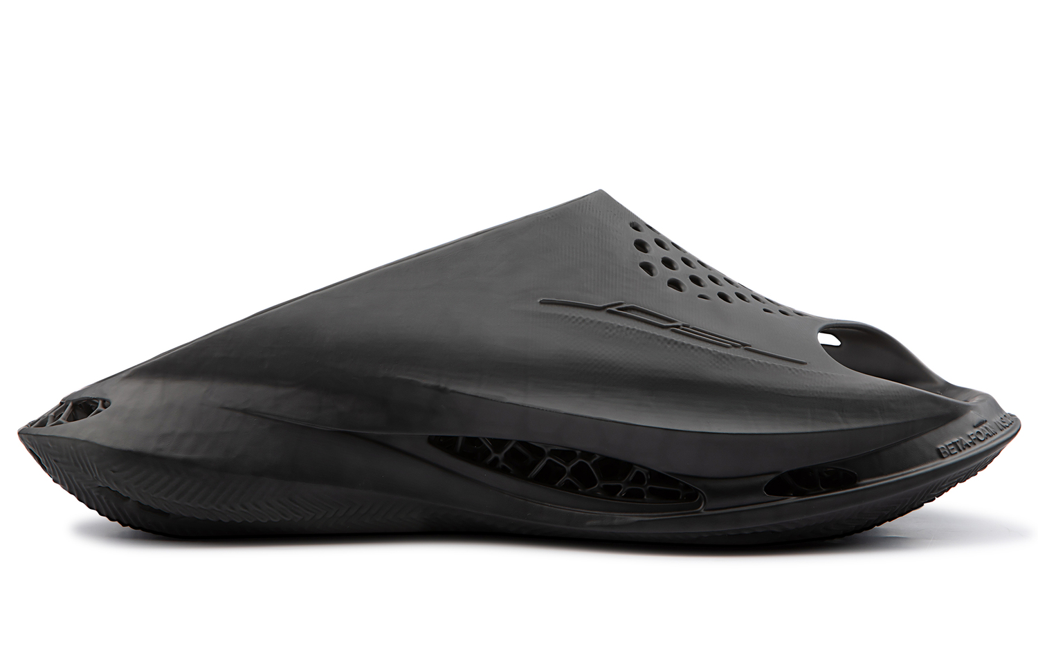 LOXKI Слайдеры унисекс матовые черные - Slipper-Beta 3D матовые черные, цвет Slipper-Beta 3D Frosted Black — фото 2