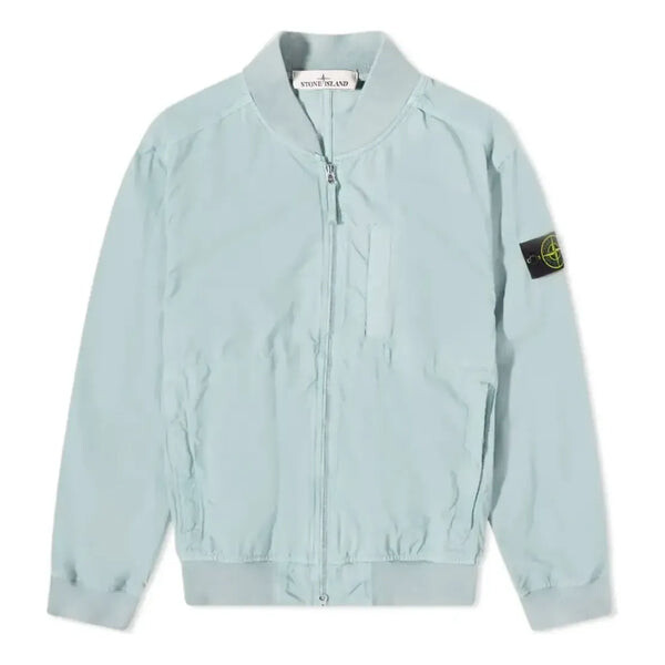 

Куртка cupro cotton twill bomber jacket 'sky blue' Stone Island, голубой