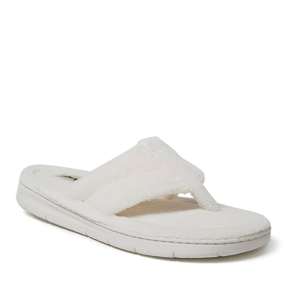 Женские тапочки-стринги Dearfoams Wrenley Terry, цвет Muslin
