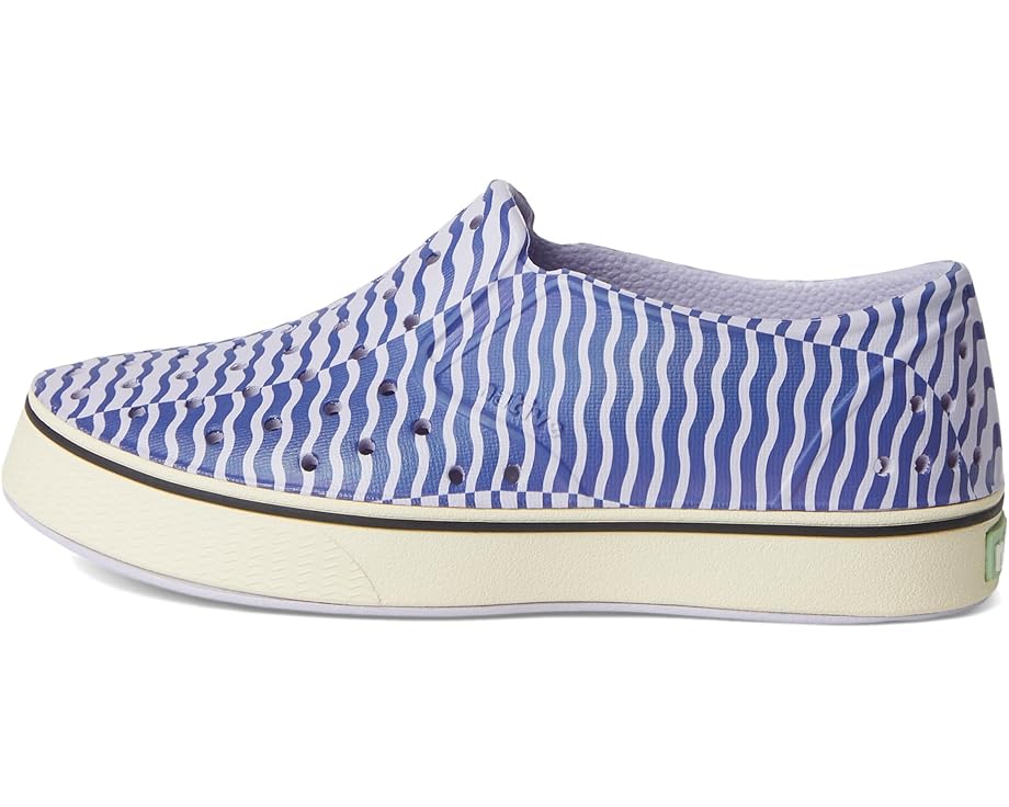 Детские слипоны Native Shoes Miles (маленький ребенок/большой ребенок) Native Shoes Kids, Future Purple/Bone White/Ink Wiggle Stripe — фото 4