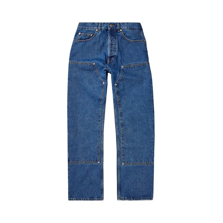 

Джинсы Palm Angels Monogram Workwear Denim Jeans 'Blue', синий