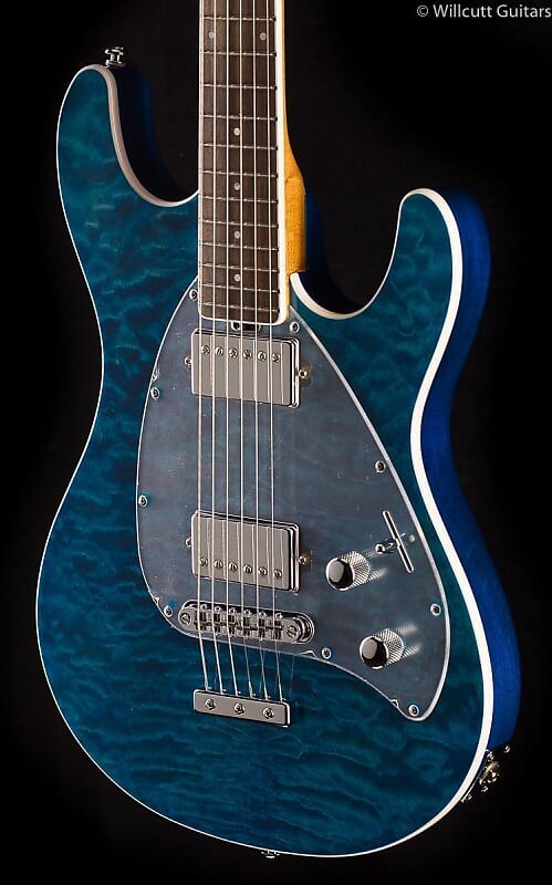 

Электрогитара Ernie Ball Music Man Steve Morse HH Tahitian Blue Quilt-G86180 - 7.56 lbs