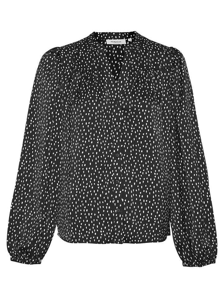 

Блуза MOSS COPENHAGEN Hemd Hanalisa Myrina, черный/белый