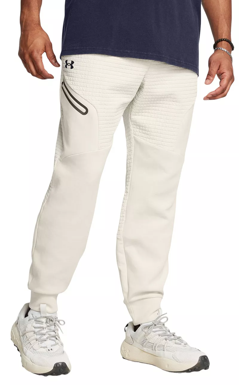 

Мужские джоггеры с текстурированной флисовой текстурой Under Armour, цвет Summit White/Black