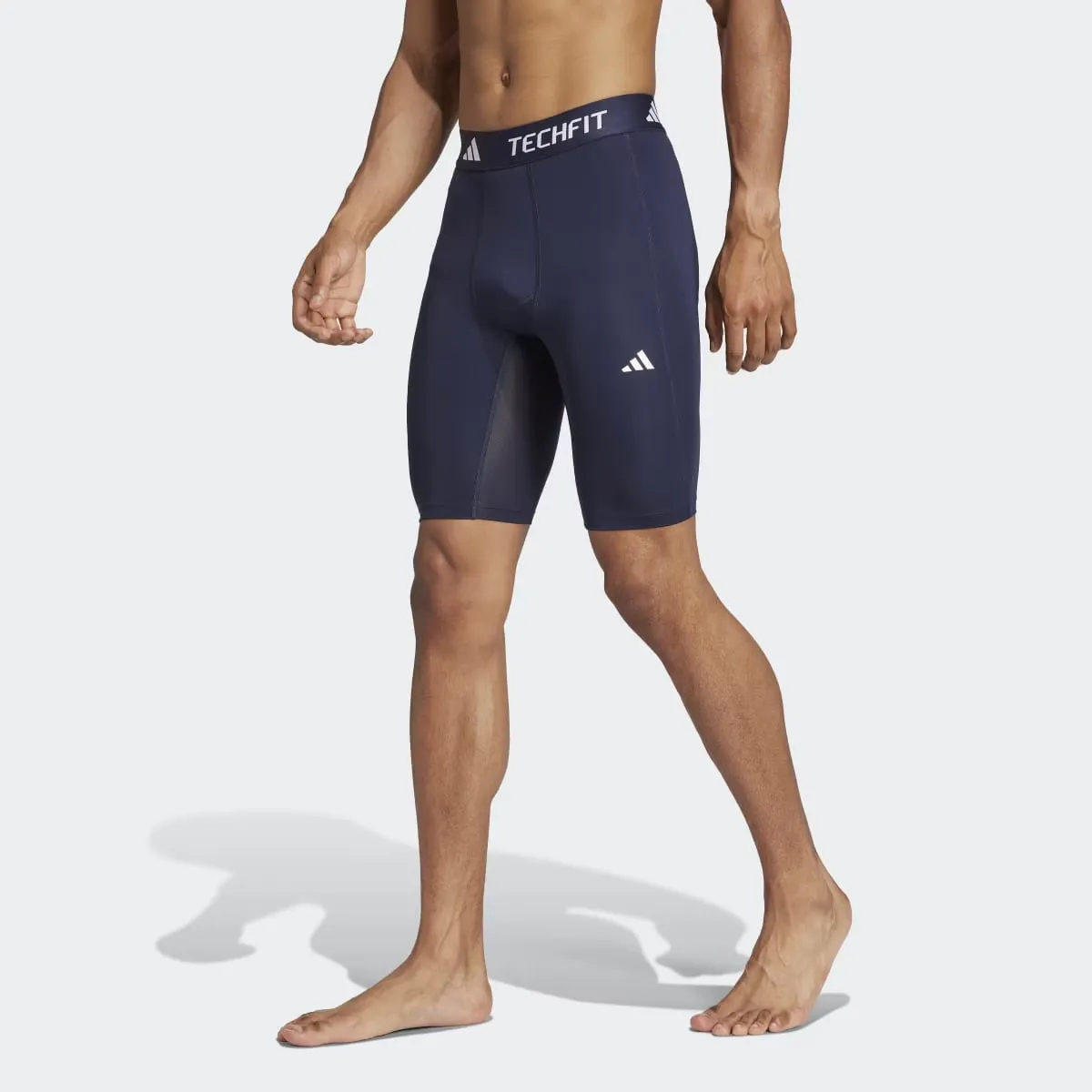 

Короткие компрессионные тренировочные мужские леггинсы Adidas TECHFIT, синий