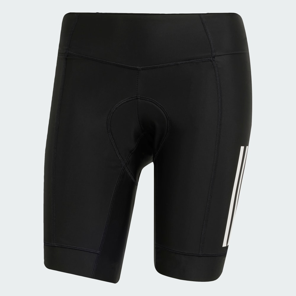 Спортивные шорты-леггинсы Adidas Essentials 3-Stripes Padded Cycling Shorts, черный — фото 4