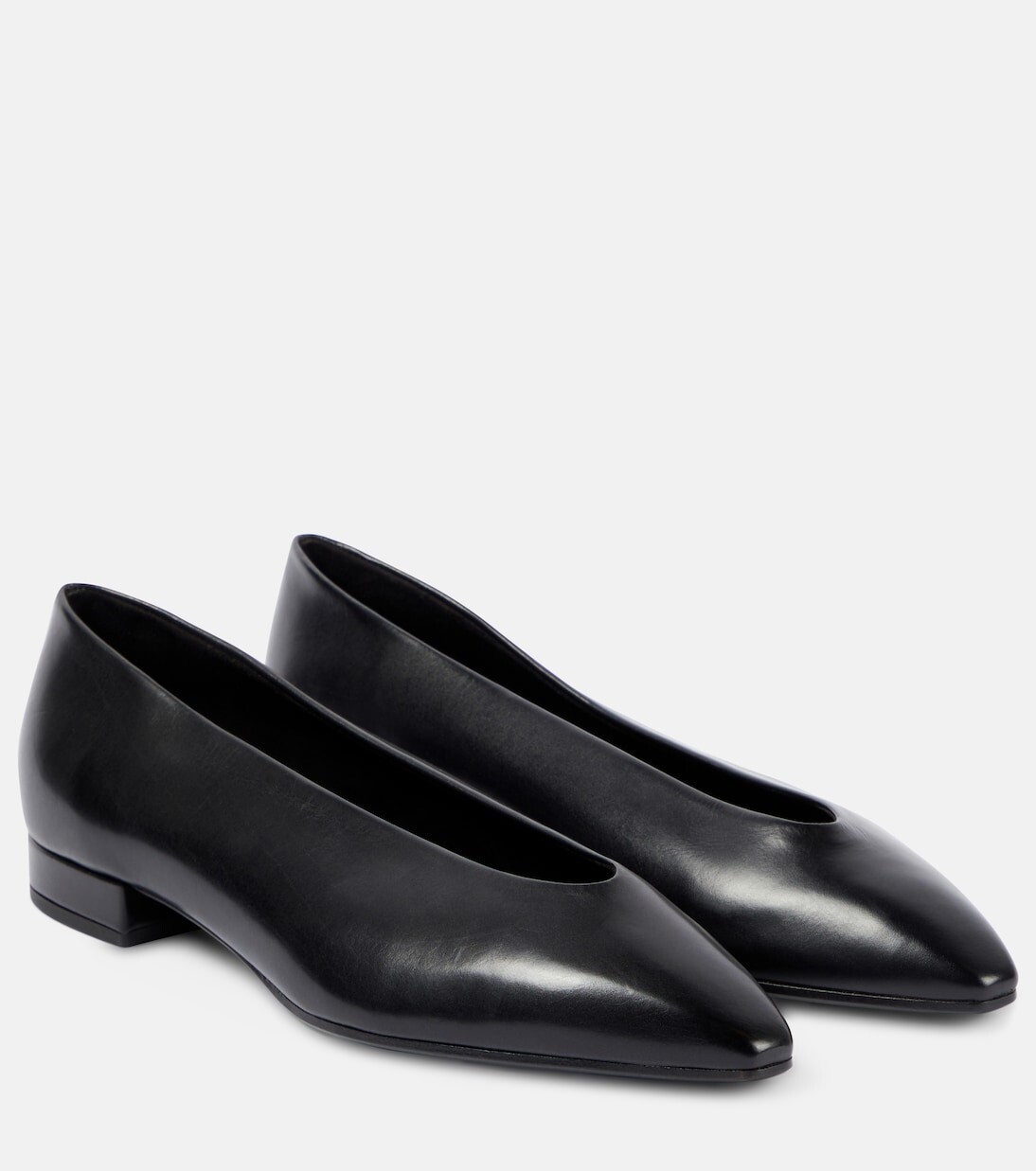 Кожаные балетки rebecca Loro Piana, черный