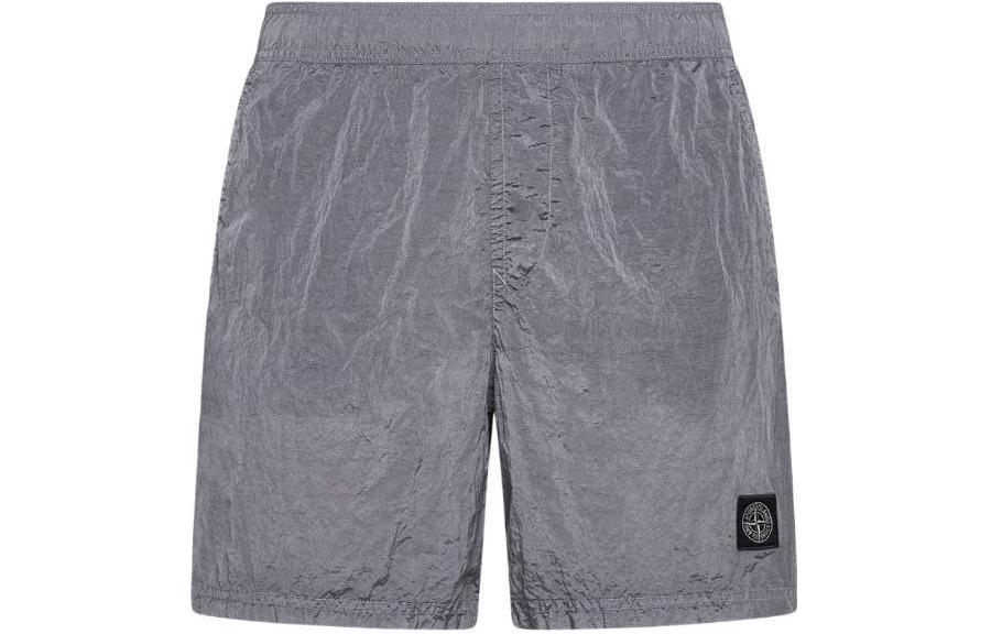 Обычные нейлоновые плавки STONE ISLAND, серый/пыльно-серый — фото 2