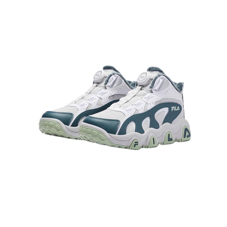 Детские ботинки BOA из хлопка Mushroom Gray Downpour Gray FILA KIDS, серый — фото 2