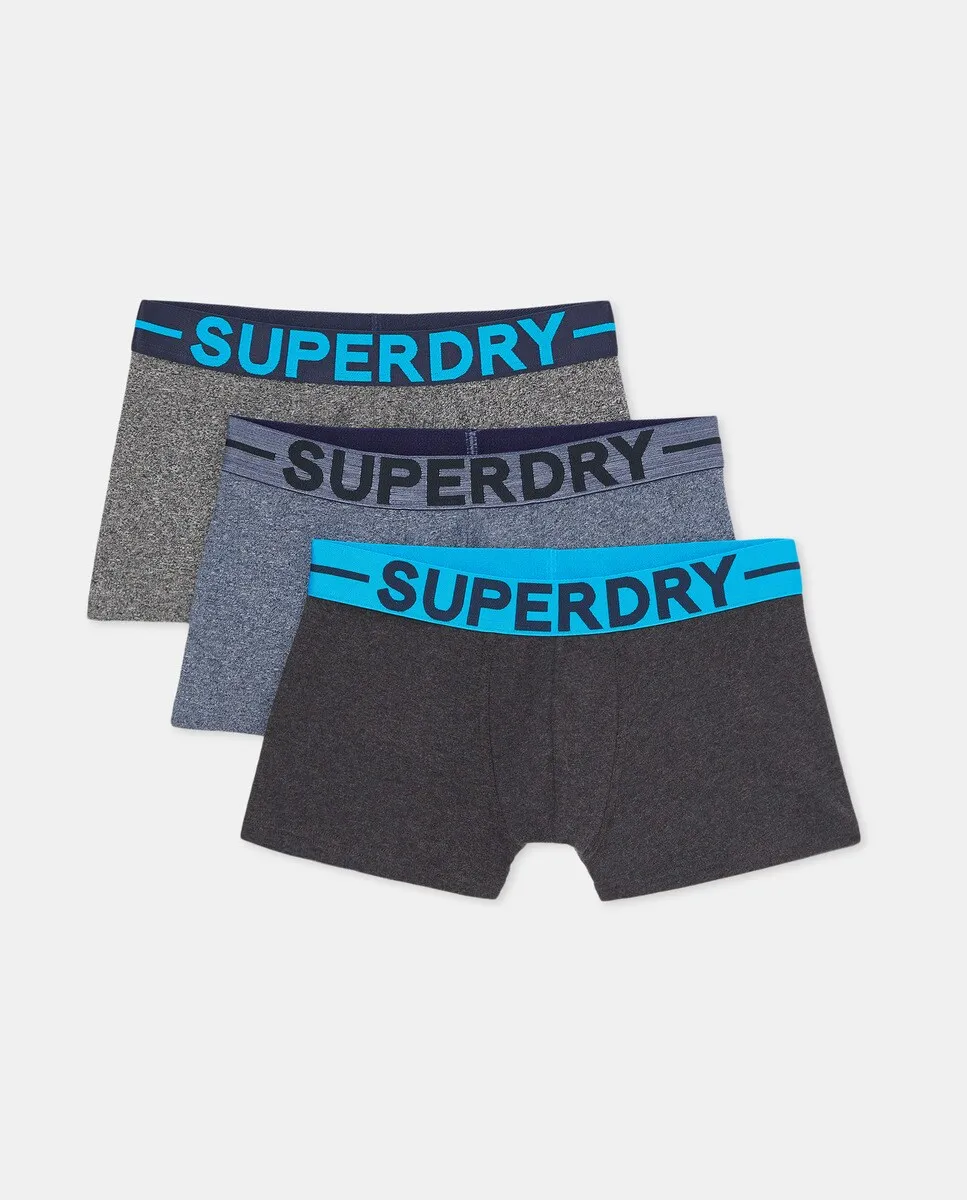 

Комплект из трех трусов из органического хлопка Superdry, мультиколор