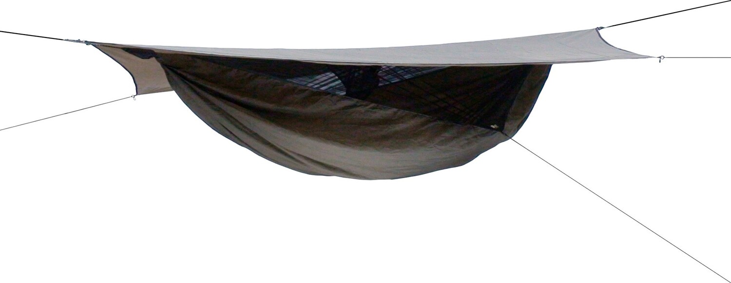 

Гамак Explorer Deluxe Asym на молнии Hennessy Hammock, коричневый