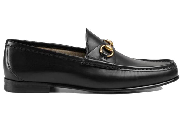 Кроссовки 1953 horsebit leather loafer 'black' Gucci, черный — фото 2