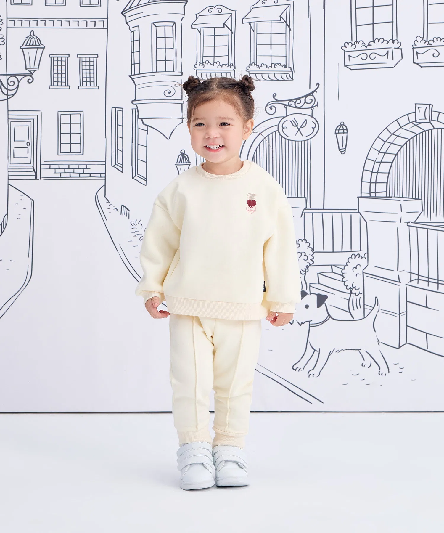 Теплая толстовка А-силуэта большого размера на флисовой подкладке — фото 4